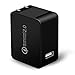 JOTO USB C Wall Charger Quick Charge 2.0 USB Travel Charger Power Adapter Plug Brick, Qualcomm Certified Charger Block for iPhone 13/13 Mini/13 Pro Max/12, Galaxy, iPad, Pixel, Android Phone -Black