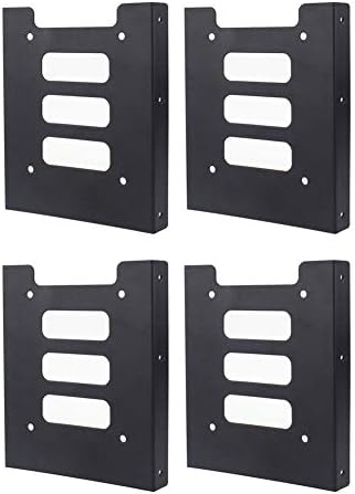 Aliyaduo SSD Mounting Bracket,2.5" to 3.5" SSD HDD Metal Adapter Mounting Bracket Hard Drive Holder for PC,Pack of 4