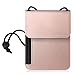 Fintie Passport Holder Neck Pouch [RFID Blocking] Premium PU Leather Travel Wallet, Rose Gold