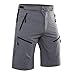 Hiauspor Men Hiking Shorts Lightweight Outdoor Quick Dry Shorts with Zipper Pockets