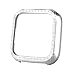 Yolovie Compatible with Fitbit Versa Lite Case, Bling Crystal Rhinestone Bumper PC Protective Face Cover Women Girl Shiny Diamond Plated Cases for Versa Smart Watch (VersaLite Silver)