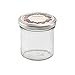 Leifheit 8-Ounce Straight Canning Jars, Large, Clear, Set of 6