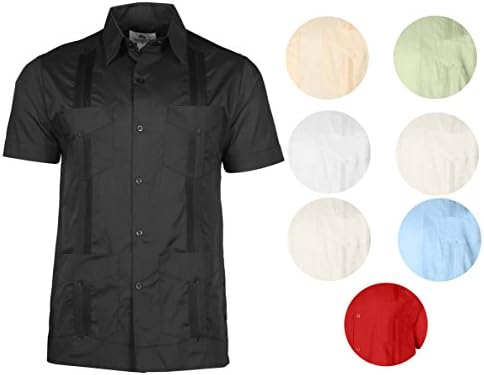 Mojito Collection Men's Big &amp; Tall Linen Guayabera Shirt