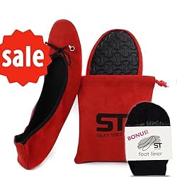 Silky Toes Foldable Flats for Women Purse Ballet