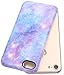 A-Focus Compatible with iPhone SE 2020 Case for Girls, iPhone 7 Case Blue, iPhone 8 Case, Purple Violet Blue Galaxy Frosted Anti Scratch Protective TPU Case for iPhone 7/8 / SE 4.7 inch Matte Blue 4