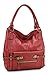 Scarleton Puffer Tote Bag - Shoulder & Travel Handbag for Women, Red B