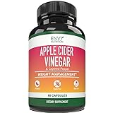 Envy Nutrition Apple Cider Vinegar Capsules - Supports Weight Loss, Immunity, Gut Health, Blood Sugar Level and Heart Health - 60 Count