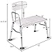 Giantex Tub Transfer Bench Shower Chair Bath Seat for Elderly W/Adjustable Arm,Back and Leg Height for Medical Bathroom Bathtub Stool Chair Shower Seat Bench