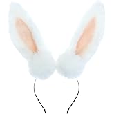 Faylay Bunny Ear Women Rabbit Animal Ears Furry Headband Party Accessories