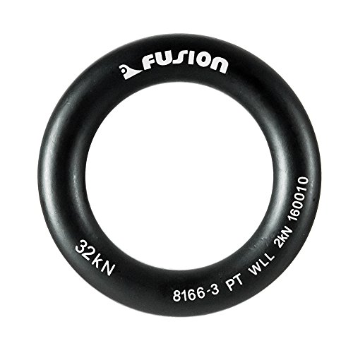 Fusion Climb Perfect Tension Aluminum O-Ring Large 2.625" Matte Black 32KN