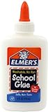 Elmer's Washable No-Run School Glue, 4 oz,  1 Bottle (E304)
