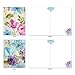 The Best Card Company - 10 Boxed Note Cards with Flowers - Blank Assorted Floral Notecards Bulk (4 x 5.12 Inch) - Cool Blossoms M1708BN