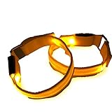 LED Sports Armband Flashing Safety Light for Running, Cycling or Walking At Night Set of 2