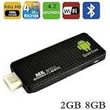 Generic MK809III Mini PC TV Box, Android 4.2.2, RK3188 Quad Core up to 1.6GHZ, 2G RAM, 8G ROM, GPU Mali-400 MP4 OpenGLES2.0/1.1 and OpenVG1.1