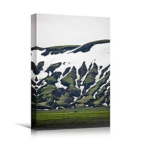 signwin Canvas Wall Art Snowy Tops Cool Dramatic...