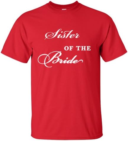 Sister of the Bride Wedding T-Shirt-Bred-4XL