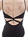 Dance Favourite Ballet Dance Leotard Gymnastics Black Leotard Women 01D0027 (XS)