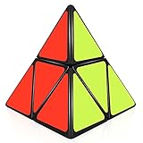 D-FantiX ShengShou Pyramorphix 2x2 Speed Cube Pyramid 2x2x2 Puzzle Cube Toy Black