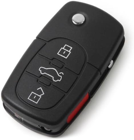 New Electric Shock Gag 3 Buttons Folding Auto Car Key Remote Flip Shell Case by SHOCKING
