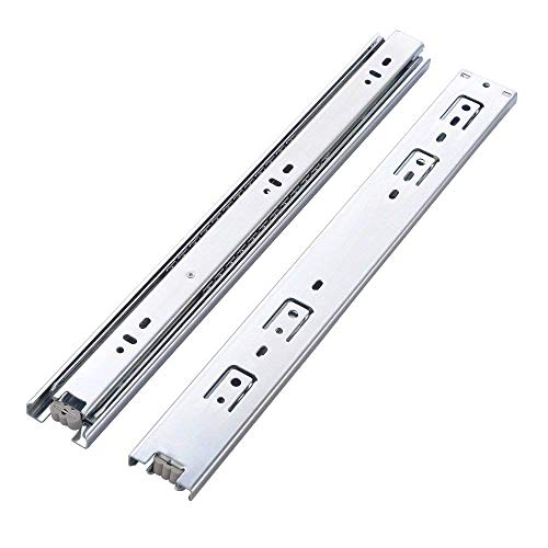 Mondaufie 10 Pair of 18 Inch Hardware Ball Bearing Full Extension Side Mount Drawer Slides - Thumbnail 2