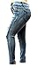 Jack David/1826 Jeans Womens Plus Size Acid Wash Distressed Ripped Blue Skinny Denim Jeans Pants (18)
