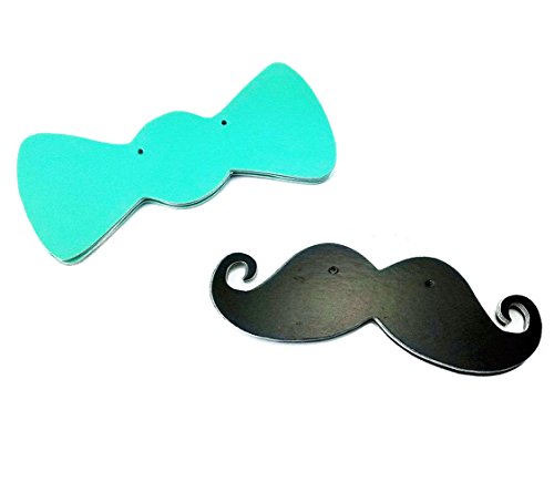 yueton Mustache and Bow Tie Shape Pennant Bunting Banner Garland Wedding Birthday Party Decoration