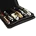Voilamart Fountain Pen Case Rollerball Pen Holder PU Leather Bag Pouch for 12 Pens - Black