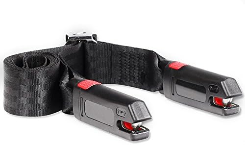 [Upgraded] ISOFIX Belt Latch Kindax Baby Car Seat Belt with Strong Hooks and Durable Nylon Belt Resistant Up to 12600N for Baby Safety