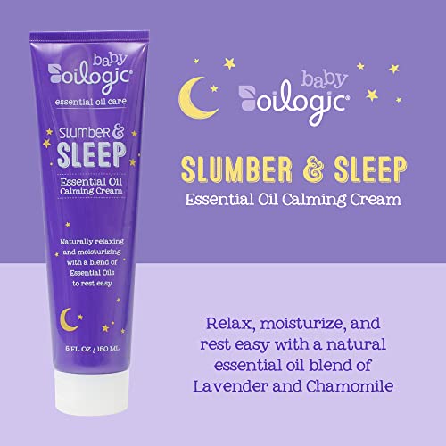 Oilogic Baby Lotion Slumber & Sleep Calming Cream for Babies