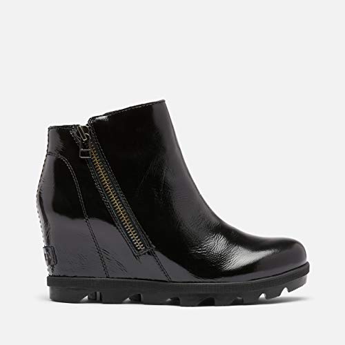 Sorel-Womens-Joan-of-Arctic-Wedge-II-Zip-Boot-Light-Rain-Waterproof-Black