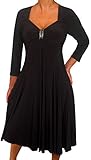 Funfash Plus Size Clothing for Women Long Sleeves Empire Waist Cocktail Dress