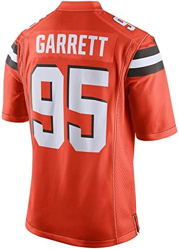 JEMWY Men's/Women's/Youth_Myles_Garrett_#95_Orange_Alternate_Sportswears_Football_Game_Jersey