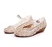 Jelly Sandal for Girls with LED Light Heel Princess Girls' Sparkle Dress Up Cosplay Heel Jelly Shoes Size 11 Yellow
