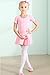 Ballet Toddler Girls Dance Dresses Leotard Costume Clothes for Kids Fashion Dresses Girls 4-5 4T 5T Child Dance Apparel Gymnastics Leotard with Sleeves Size 5 US-M (Pink,120)