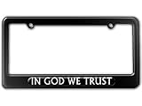 Graphics and More in God We Trust Black - USA License Plate Tag Frame
