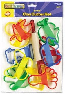 Creativity Street Clay Cutter Set CUTTER,CLAY,10 SHAPES,AST NMT72AMAH (Pack of15)
