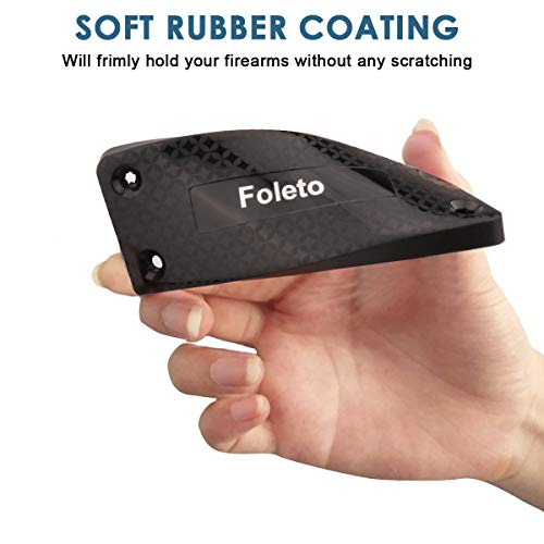 Magnetic Gun Mount & Holster for Vehicle and Home - HQ Rubber Coated 22 Lbs - Gun Magnet Firearm Accessories. Concealed Holder for Handgun, Rifle, Shotgun, Pistol, Revolver, Truck, Car, Safe