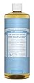 Dr. Bronner's Fair Trade & Organic Castile Liquid Soap - (Baby Unscented, 32 oz)