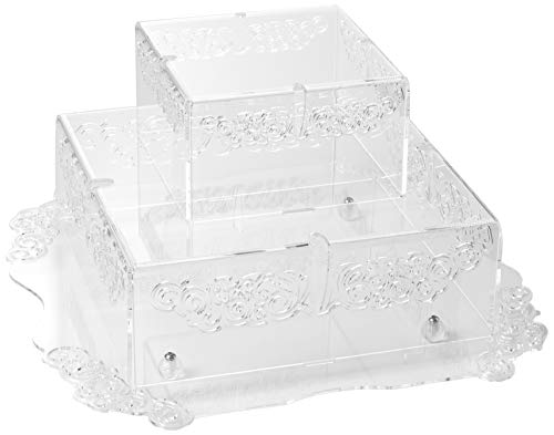 Martellato COD. 33001 Plexiglass Catering Decorated Cubes Cake Stand, Transparent
