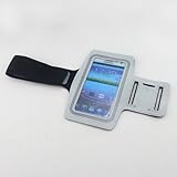 Neewer Workout Running Sports Armband Gym Band Case Pouch Exercise Case for Samsung Galaxy Note 2 II N7100 (Grey)