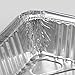 DoKa Home (15-Pack) Aluminum Pans 8.5 x 6 x 1.5 inch Disposable Steam Table Pans. Foil Trays for Baking, Cooking, Broiling, Roasting. Small Size Chafing Silver Color Pans