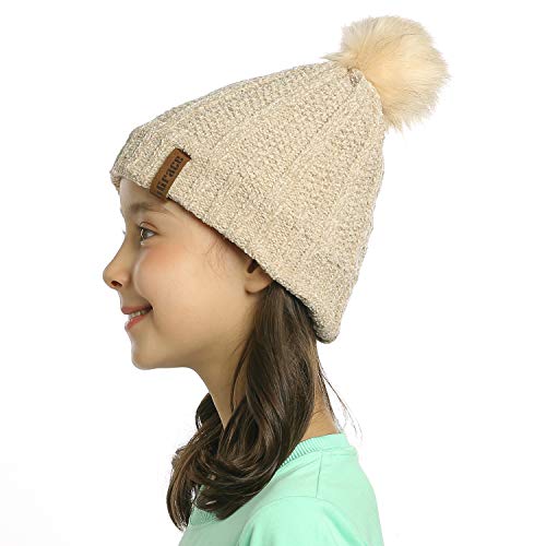 image for ViGrace Kids Winter Warm Fleece Lined Hats Infant Toddler Children Bea