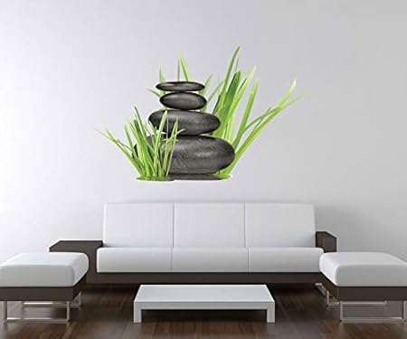 3D Wandtattoo Wellness Zen Steine Bambus Spa Wandmotiv Wohnzimmer Wand