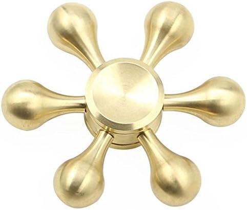HOKY Six Arms Metal Spider Hand Fidget Spinner Water Droplets Rudder Ferris Wheel Finger Rotate Toy For Adults and Kids