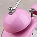 Classical Retro Twin Bell Alarm Clocks Mute Silent Quartz Movement Non Ticking Sweep Second Hand Bedside Desk Analog Morning Wake Up Alarm Clock with Nightlight Backlight and Loud Alarm HA01 Pink