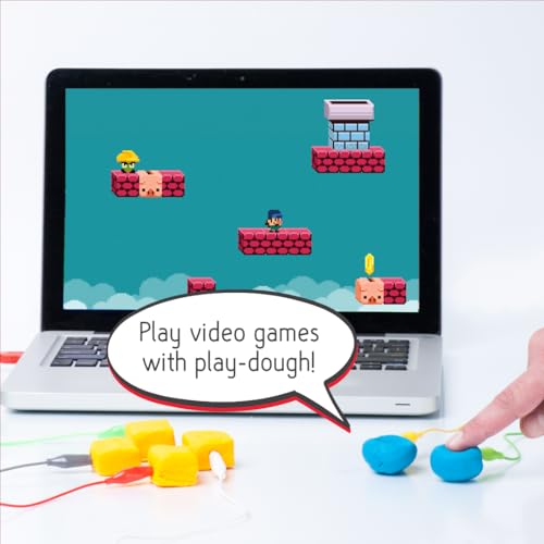 Makey Makey STEM Kit from Joylabz, Educational Science Kits, 1000s of Engineering and Computer Coding Activities, Hands-on Technology Learning Fun, Engineering Kits for Kids, STEM Kits