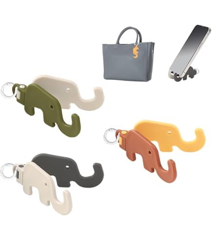 ARFUKA Lot de 3 supports de téléphone portable en forme d'éléphant pour