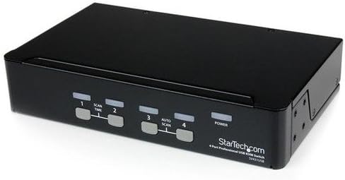StarTech.com 4 Port Professional VGA USB KVM Switch with Hub, 1U Rack-mountable KVM Switch (SV431USB), Black - Image 5