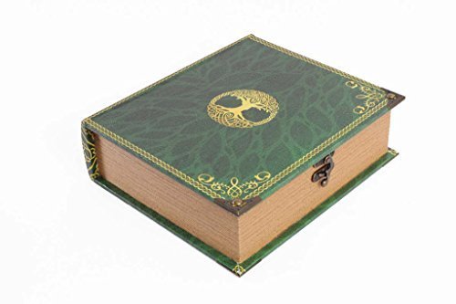 Wizardry Foundry Grimoire Deck Box, Primeval | Wooden and Fabric Lined Portable Deck Box for MTG, Yugioh, and Other TCG | 1000+ Card Capacity