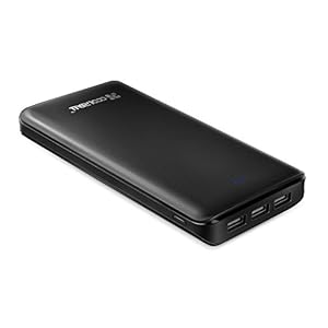 Coolreall 「3ポート」大容量 モバイルバッテリー 20000mAh 急速充電 ブラック